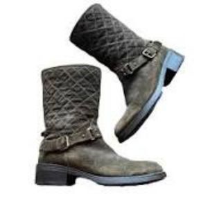 Aquatalia Suede Quilted Boots